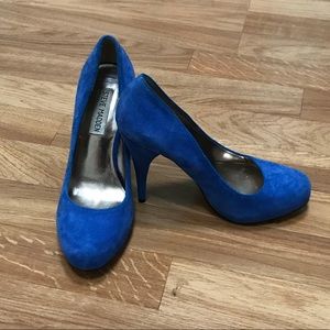 Blue Suede Heels